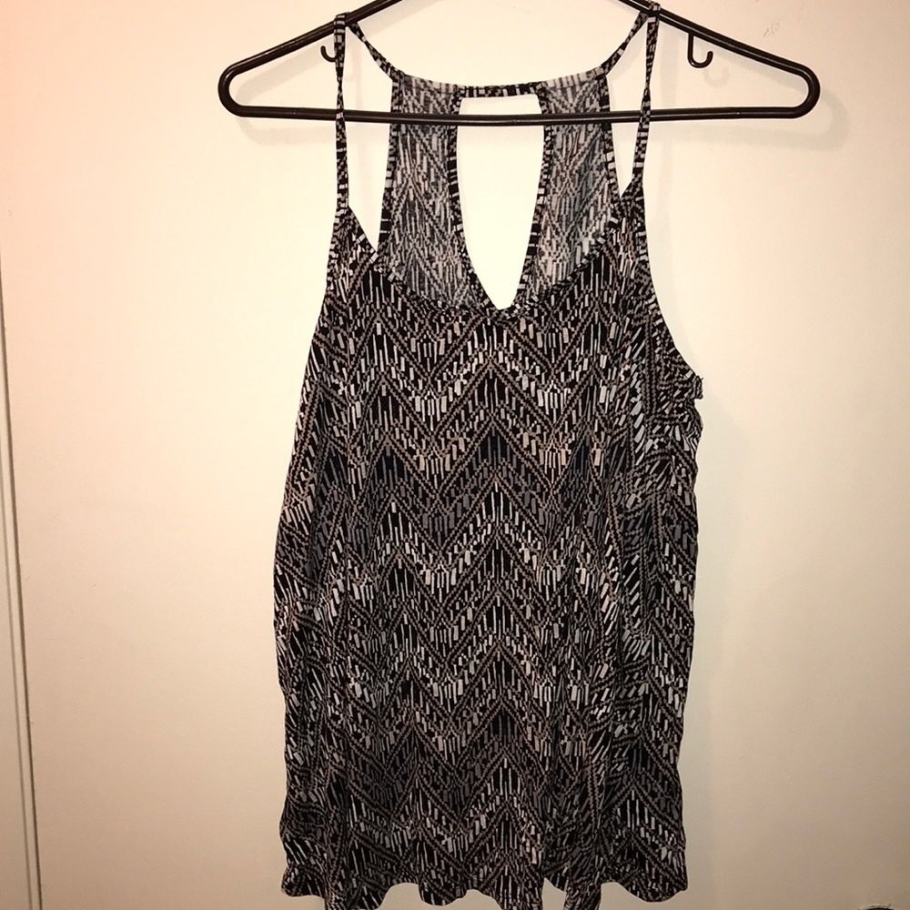Black, brown and grey tank